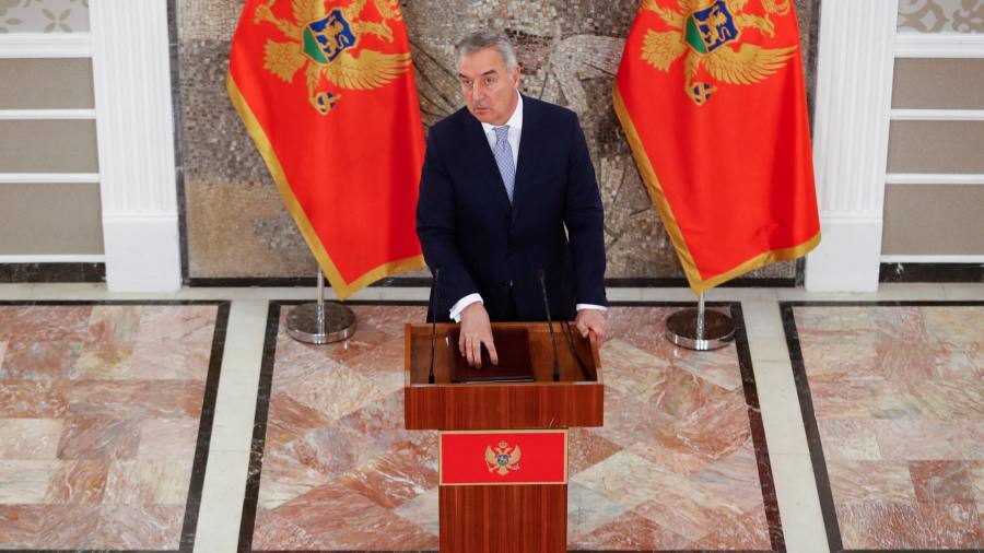 Montenegro president dissolves parliament and calls early election