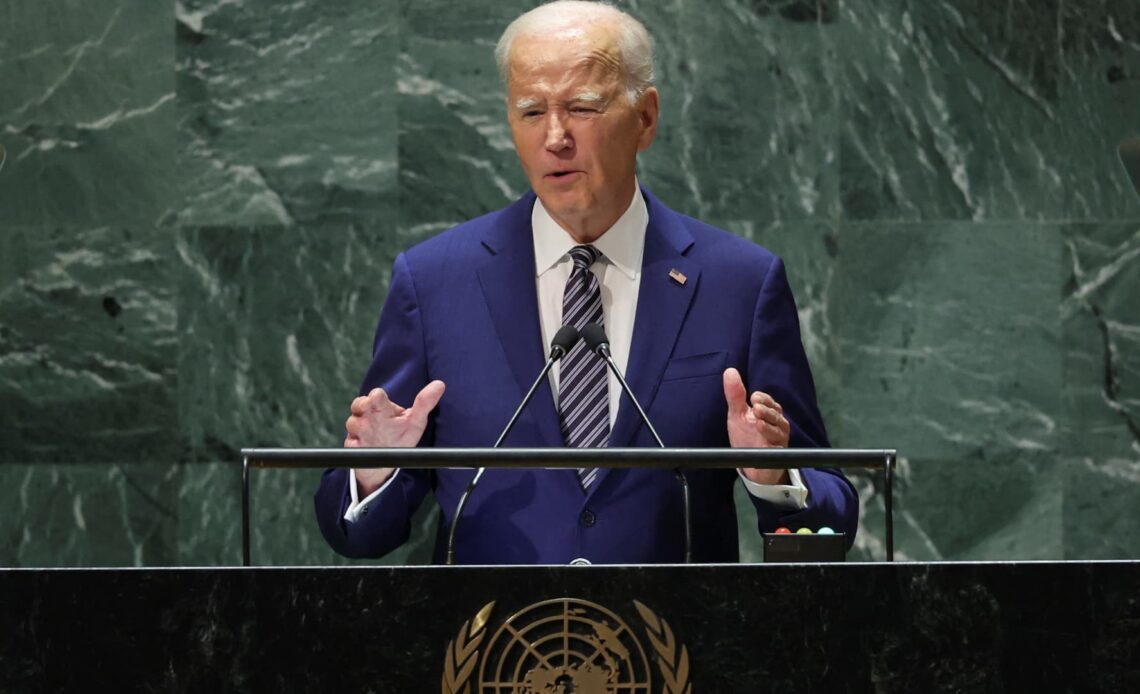 Biden urges United Nations to back Ukraine over Russia