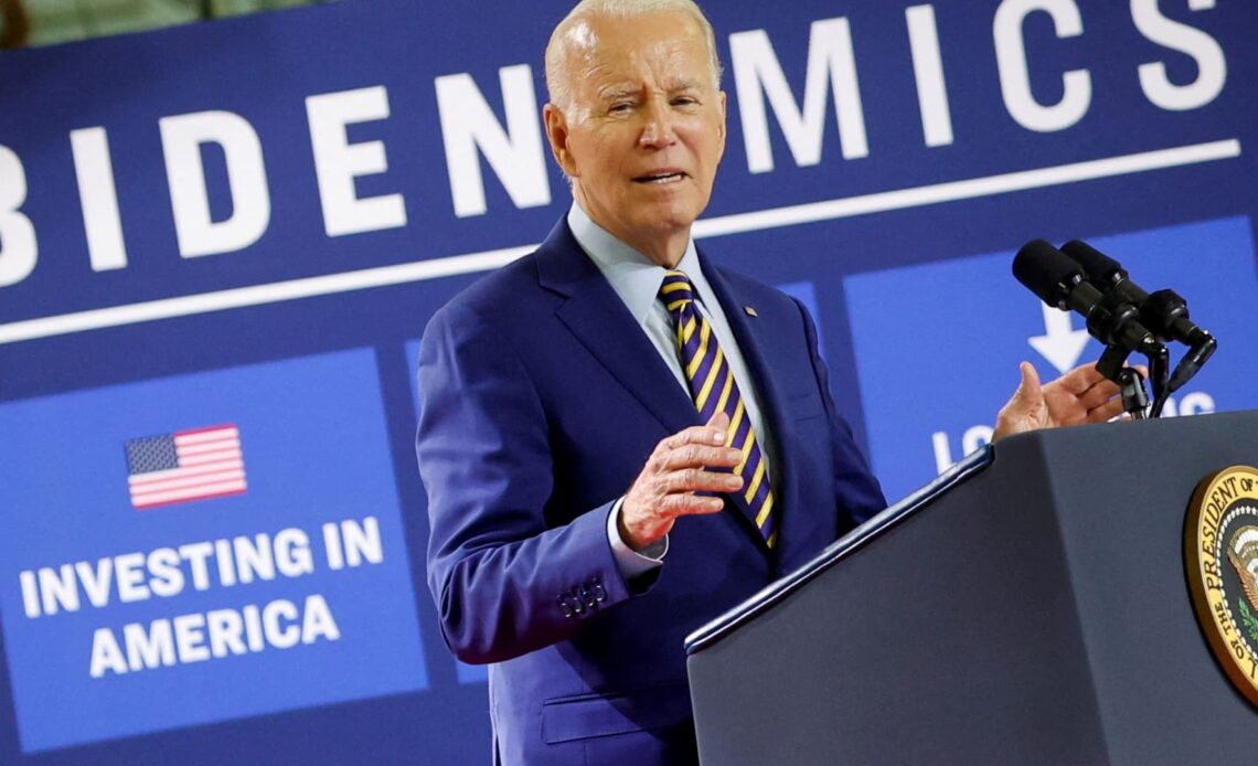 Biden slams Trump for hoping the economy crashes in 2024