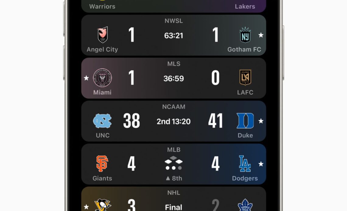 Apple Sports app announced to check scores quickly