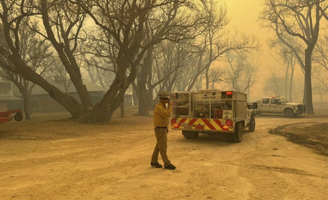 Wildfires sweep across Texas Panhandle, cutting power and forcing temporary shutdown of Pantex nuclear weapons facility