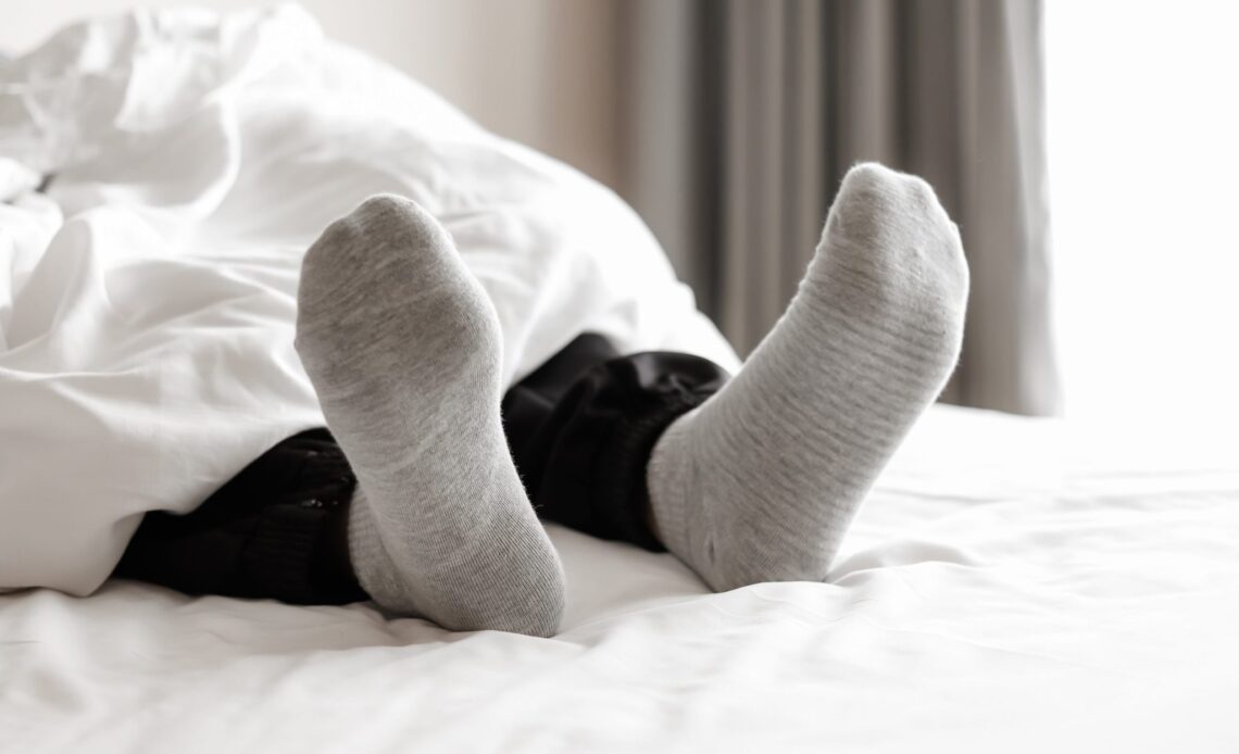 Trouble falling asleep? Sleep with socks on