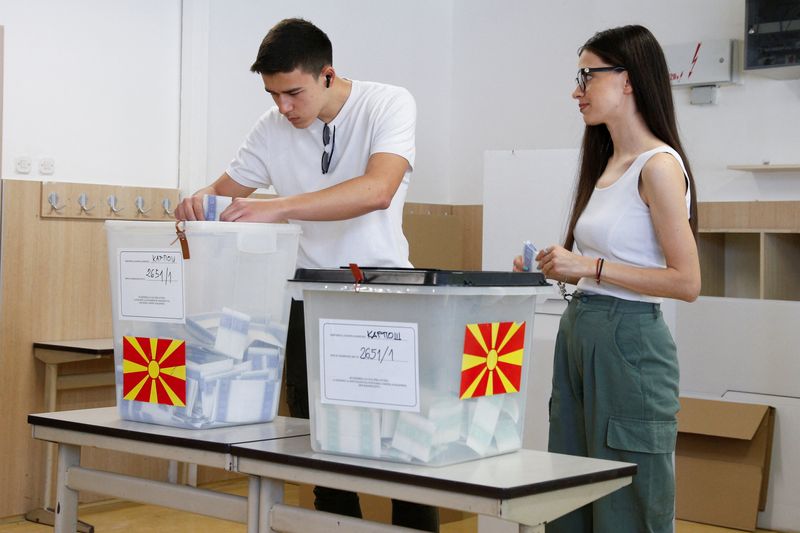 North Macedonia’s opposition holds strong lead in parliamentary election