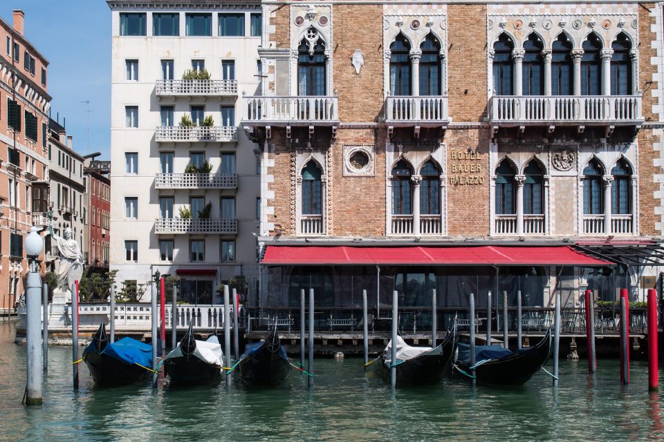 The Hotel Bauer, located on the Grand Canal