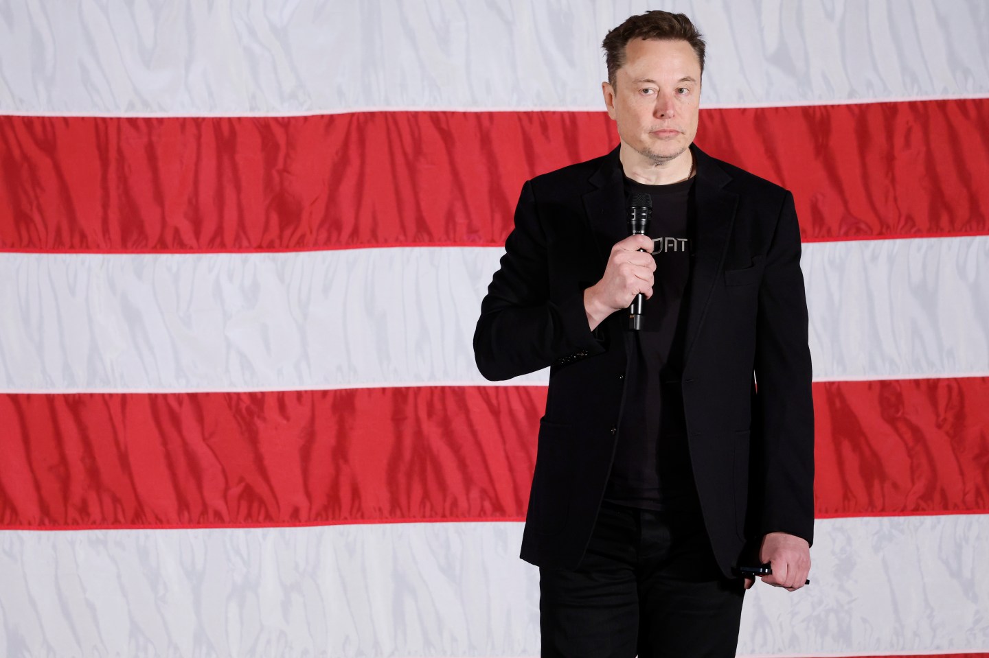 Tesla founder Elon Musk at a political rally on October 17, 2024 in Folsom, Pennsylvania.(Photo: Anna Moneymaker/Getty Images)